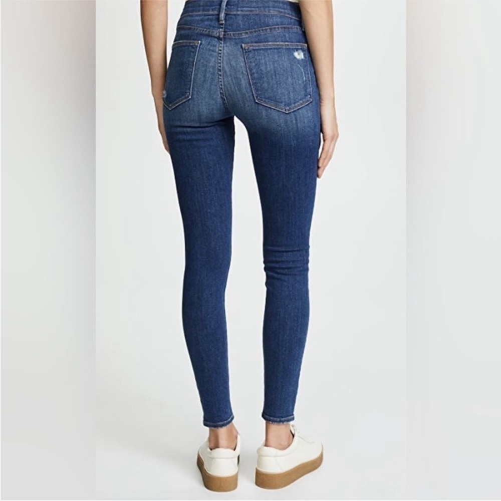 Frame Denim 🆕 Distressed Le High Skinny Jeans Style Hilltop Size 26 NWT - Picture 3 of 4